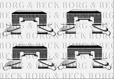 BORG & BECK bbk1212 -  Комплектующие, колодки дискового тормоза